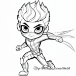 Awesome PJ Masks in Action Coloring Pages 3