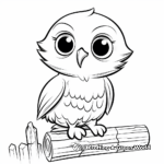 Baby Barn Owlet Coloring Pages 1