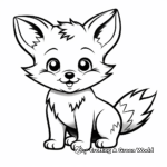 Baby Fox with Animal Friends Coloring Pages 3