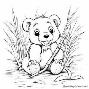 Bamboo Grass Coloring Pages 3