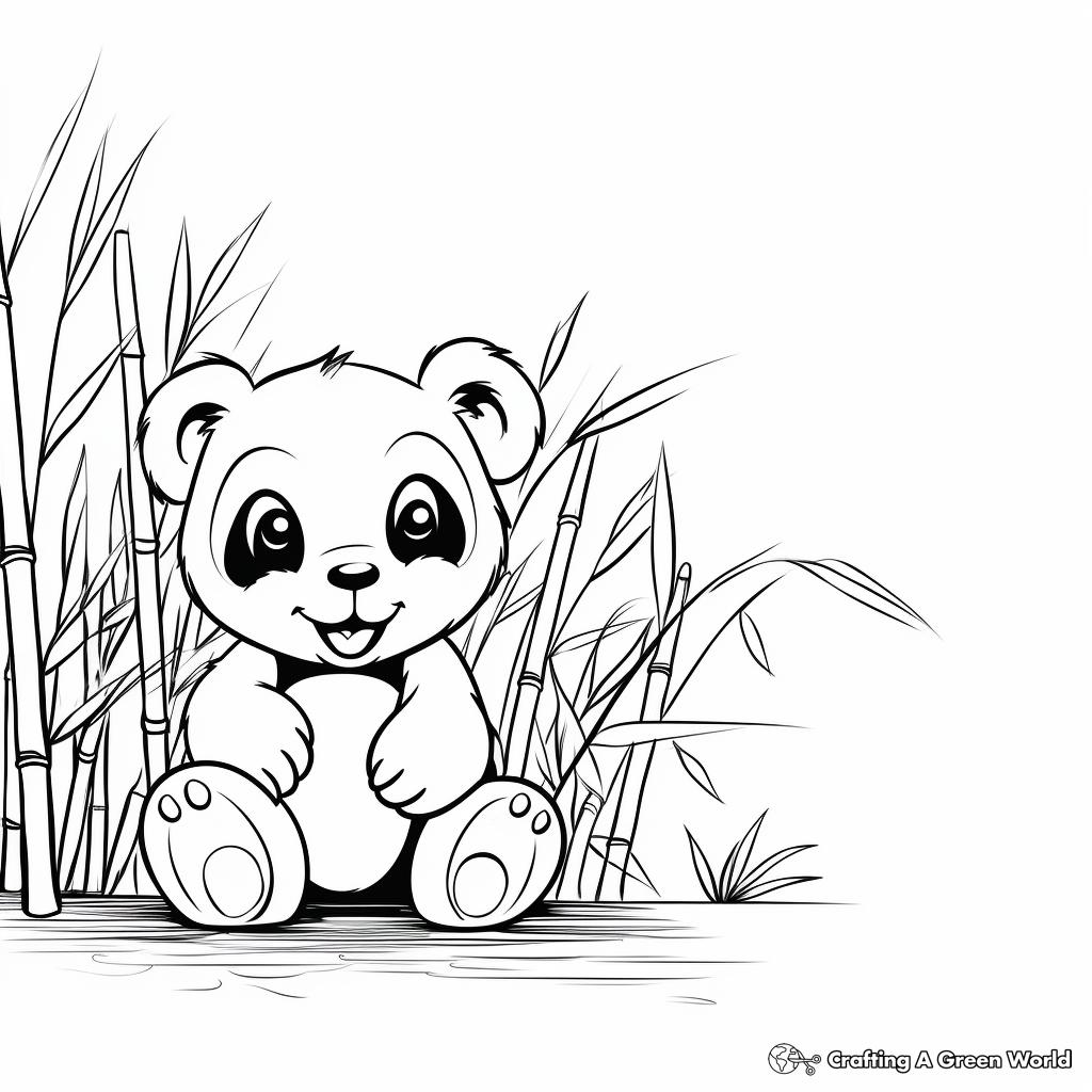 Bamboo Grass Coloring Pages 4