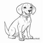Beautiful Beagle Coloring Pages 3