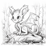 Beautiful Forest Dragon Coloring Pages 1