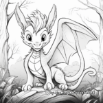 Beautiful Forest Dragon Coloring Pages 3