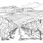 Beautiful Italian Vineyard Coloring Pages 4