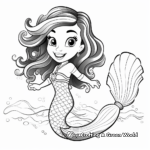 Beautiful Mermaid Tail Coloring Sheets 3