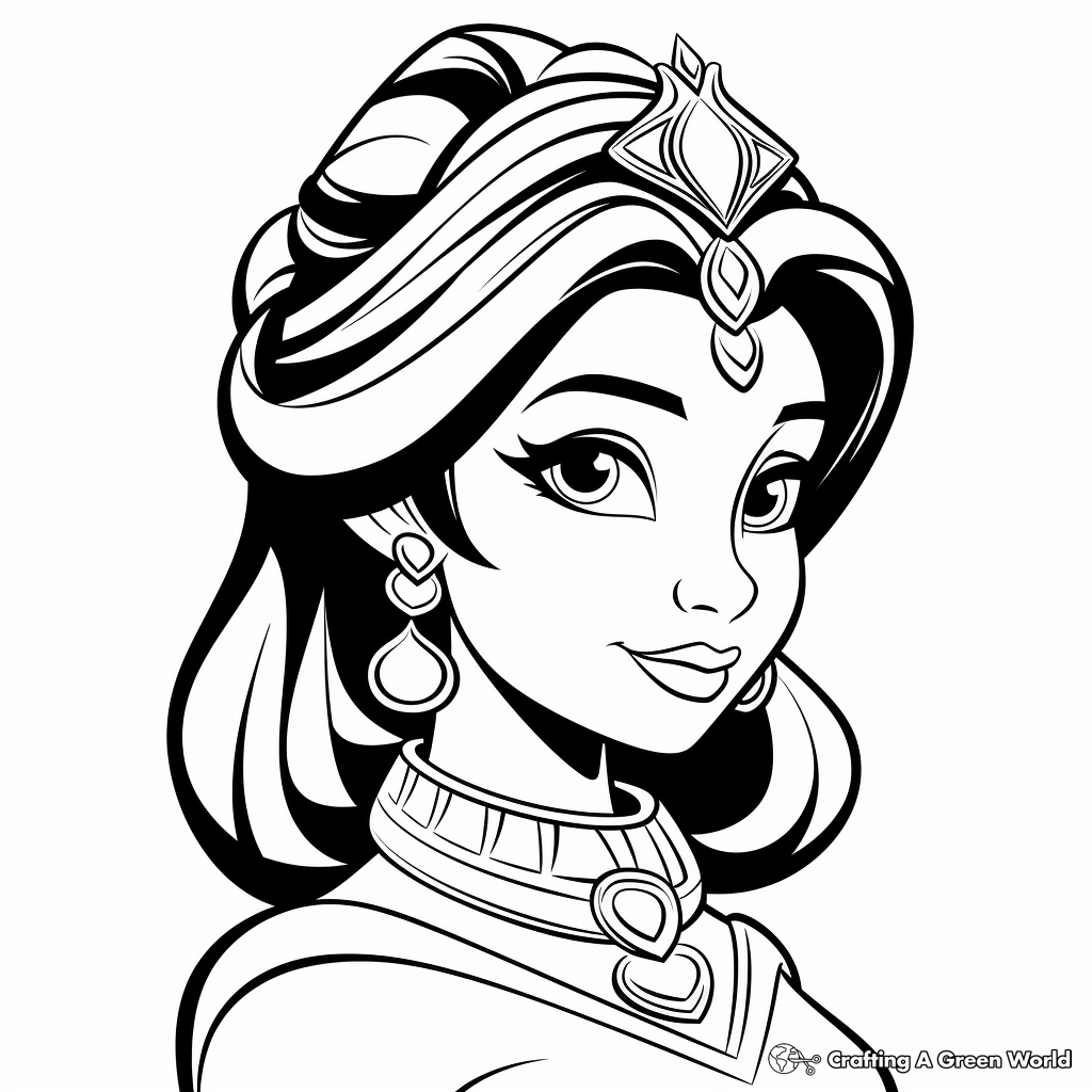 Disney Jasmine Printable Coloring Pages Disney Jasmine Printable Coloring Pages