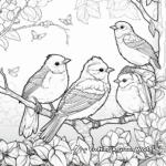 Beautiful Rainforest Birds Coloring Pages 3