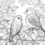 Beautiful Rainforest Birds Coloring Pages 4