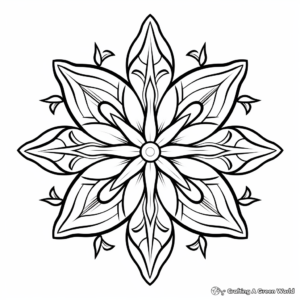 Beautiful Snowflake Coloring Pages 3