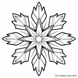 Beautiful Snowflake Coloring Pages 4