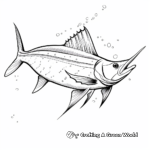 Beautiful Striped Marlin Coloring Pages 2