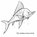 Beautiful Striped Marlin Coloring Pages 3