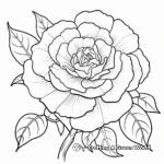 Beautiful Wild Rose Coloring Pages 1