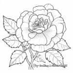 Beautiful Wild Rose Coloring Pages 2