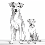 Beloved Family Pet Greyhound Coloring Pages 3