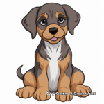 Black and Brown Rottweiler Coloring Pages 2