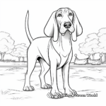 Bloodhound Dog Show Coloring Pages 2