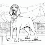 Bloodhound Dog Show Coloring Pages 3
