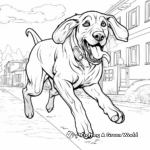 Bloodhound in Action Coloring Pages 4