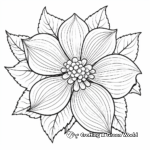 Blooming Poinsettia Coloring Pages for Adults 3