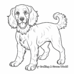 Bold Black Cocker Spaniel Coloring Templates for Adults 4