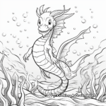 Bold Sea Dragon Coloring Pages 4