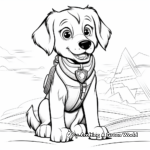 Brave Police Dog in Training Coloring Pages 2