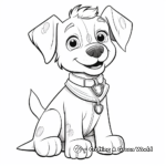 Brave Police Dog in Training Coloring Pages 3