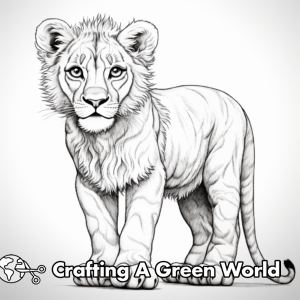 Lion Cub Coloring Pages - Free &amp; Printable!