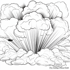 Breathtaking Pentecost Cloud Coloring Pages 1