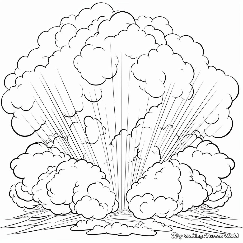 Breathtaking Pentecost Cloud Coloring Pages 4