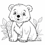 Brilliant Brown Bear Coloring Pages 1