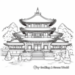 Buddhist Temple Coloring Pages for Relaxation 3