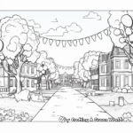 Campus Decorations for Homecoming Coloring Pages 2