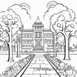Campus Decorations for Homecoming Coloring Pages 4