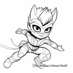 Catboy in Action PJ Masks Coloring Pages 1