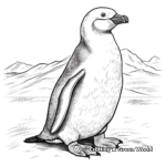 Charming Chinstrap Penguin Coloring Pages 2