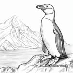 Charming Chinstrap Penguin Coloring Pages 4