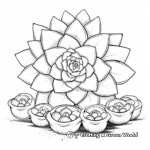 Charming Dudleya Plant Coloring Pages 1