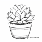 Charming Dudleya Plant Coloring Pages 3