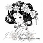Charming Geisha Coloring Pages for All Ages 1