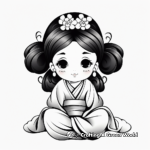 Charming Geisha Coloring Pages for All Ages 4