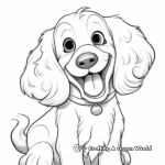 Charming Party Cocker Spaniel Coloring Pages 2