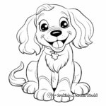 Charming Party Cocker Spaniel Coloring Pages 3