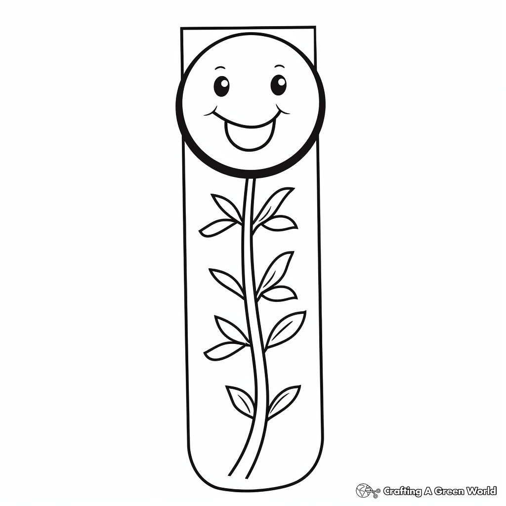 Cheerful Emoji Bookmark Coloring Pages 2