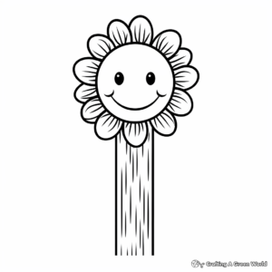 Cheerful Emoji Bookmark Coloring Pages 3