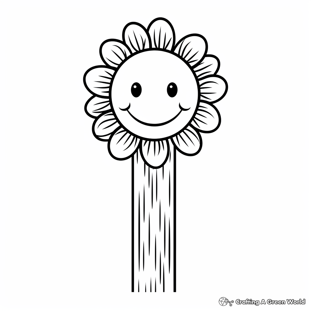 Cheerful Emoji Bookmark Coloring Pages 3