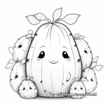 Children's Prickly Pear Cactus Coloring Pages 4