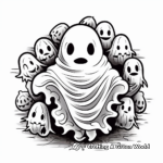 Chilling Specters: Detailed Ghost Coloring Pages for Adults 2